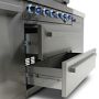 Mont Alpi 805 Deluxe Gas Grill Island with Fridge