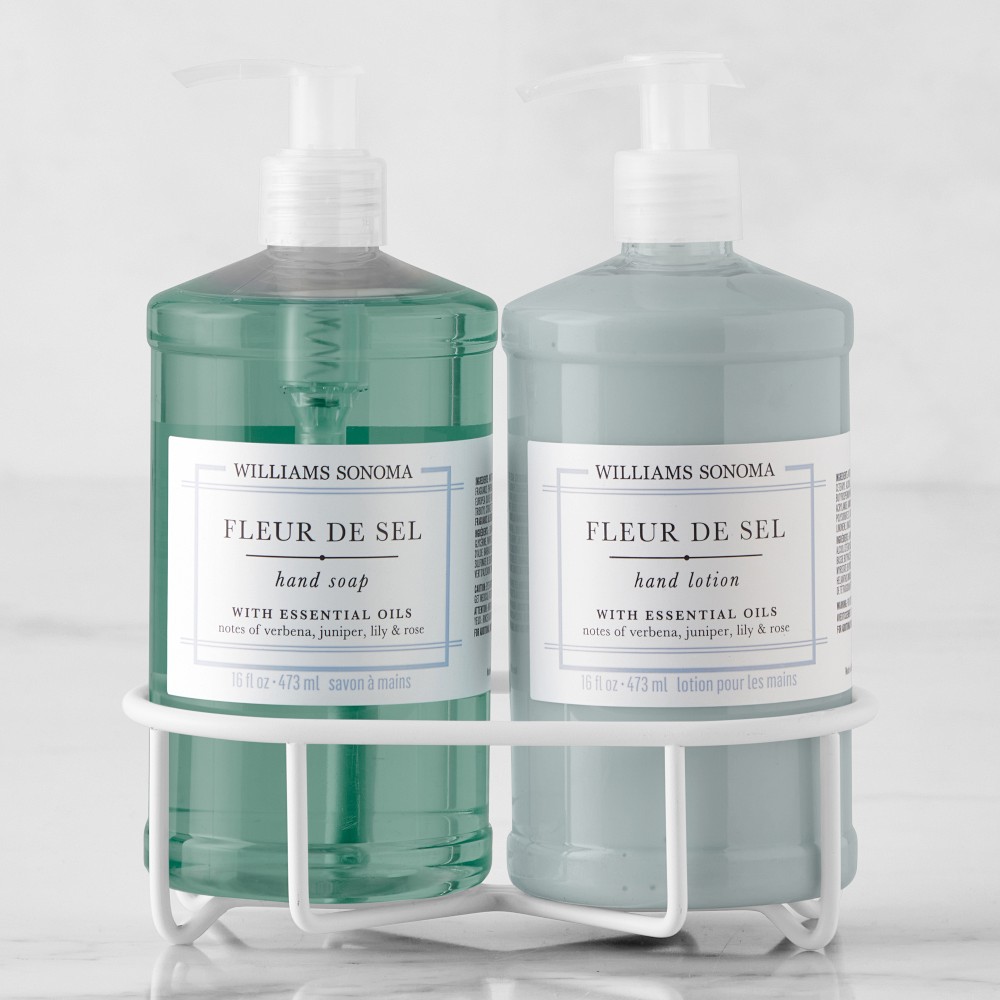 Williams Sonoma Fleur De Sel Hand Soap & Lotion 3-Piece Set