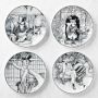 Rory Dobner x Williams Sonoma Ink House Mixed Salad Plates, Set of 4