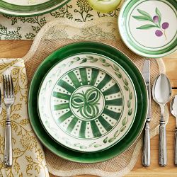 Proven&#231;al Garden Appetizer Plates, Set of 4