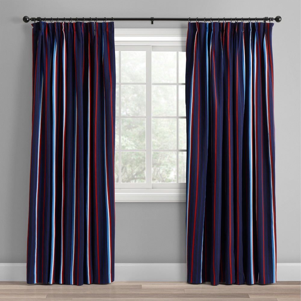 Cody Stripe Curtain, 50" X 84", Multi