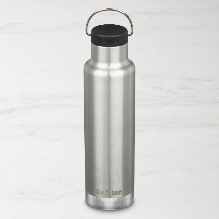Klean Kanteen Classic Insulated Water Bottle with Loop Cap, 20 oz., Stainless Steel