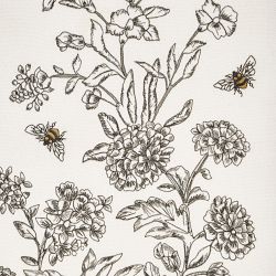 Bee Embroidered Table Runner