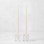 Crystal Tiny Taper Holders, Set of 2