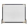 Refined Rivet Single Panel Fireplace Screen
