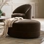 Capri Round Coffee Table Ottoman (36&quot;)
