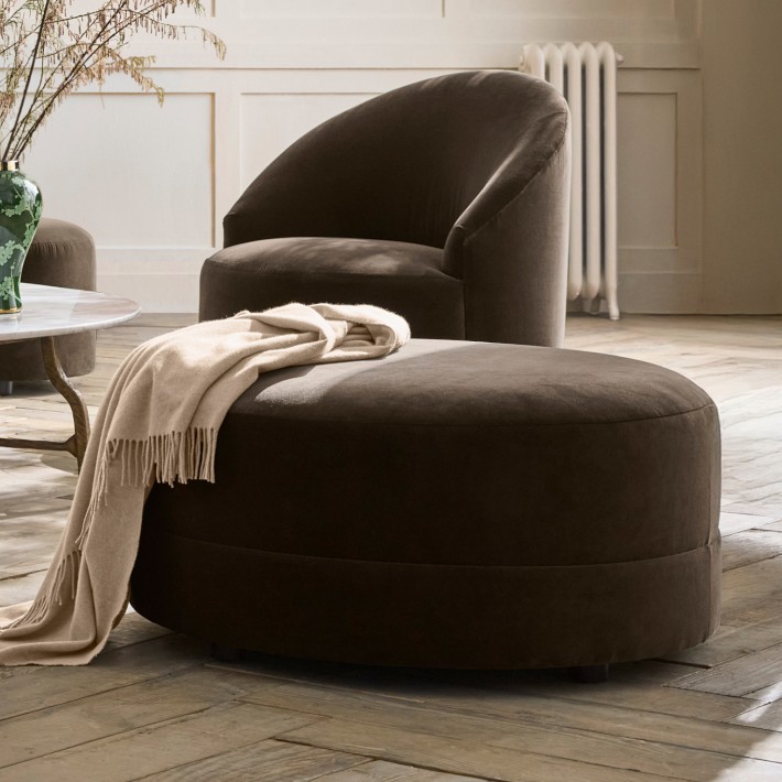 Capri Round Coffee Table Ottoman (36&quot;)
