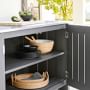 Larnaca Outdoor Slate Grey Metal 2-Door Cabinet (54.5&quot;)