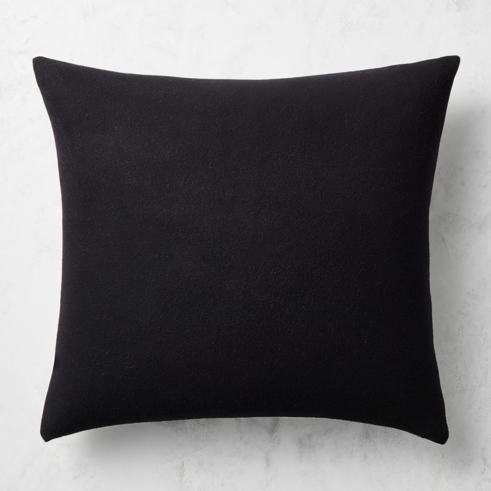 Reversible Double Face Solid Cashmere Pillow Cover