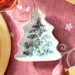 'Twas the Night Before Christmas Tree Spoon Rest, Porcelain