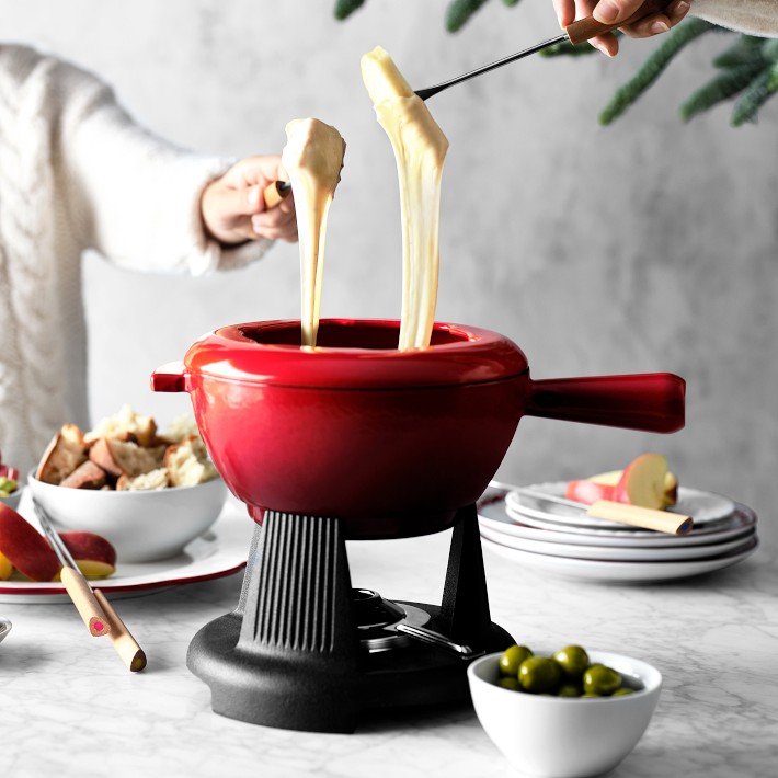 Oil Fondue Pot Le Creuset Cast Iron Fondue Saucepan