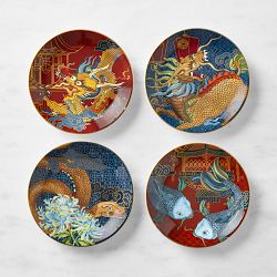 Lunar Appetizer Plates, Set of 4