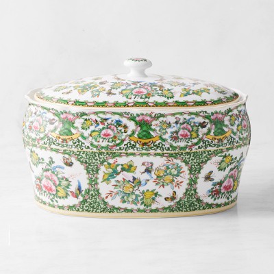 Famille Rose Porcealin Bread Box