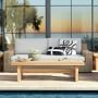 San Clemente Natural Teak Outdoor Rectangle Coffee Table (60&quot;)
