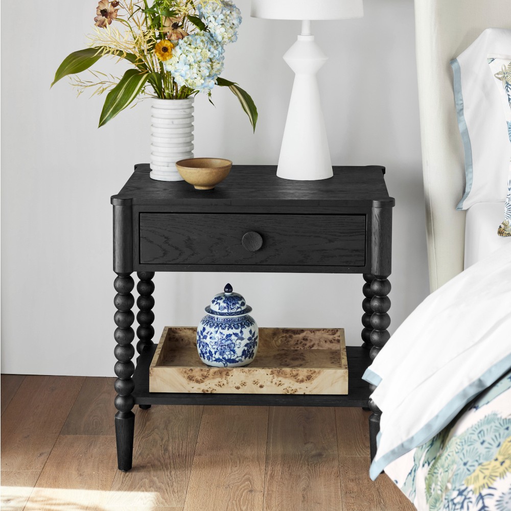 Spindle 1-Drawer Nightstand (28&quot;)