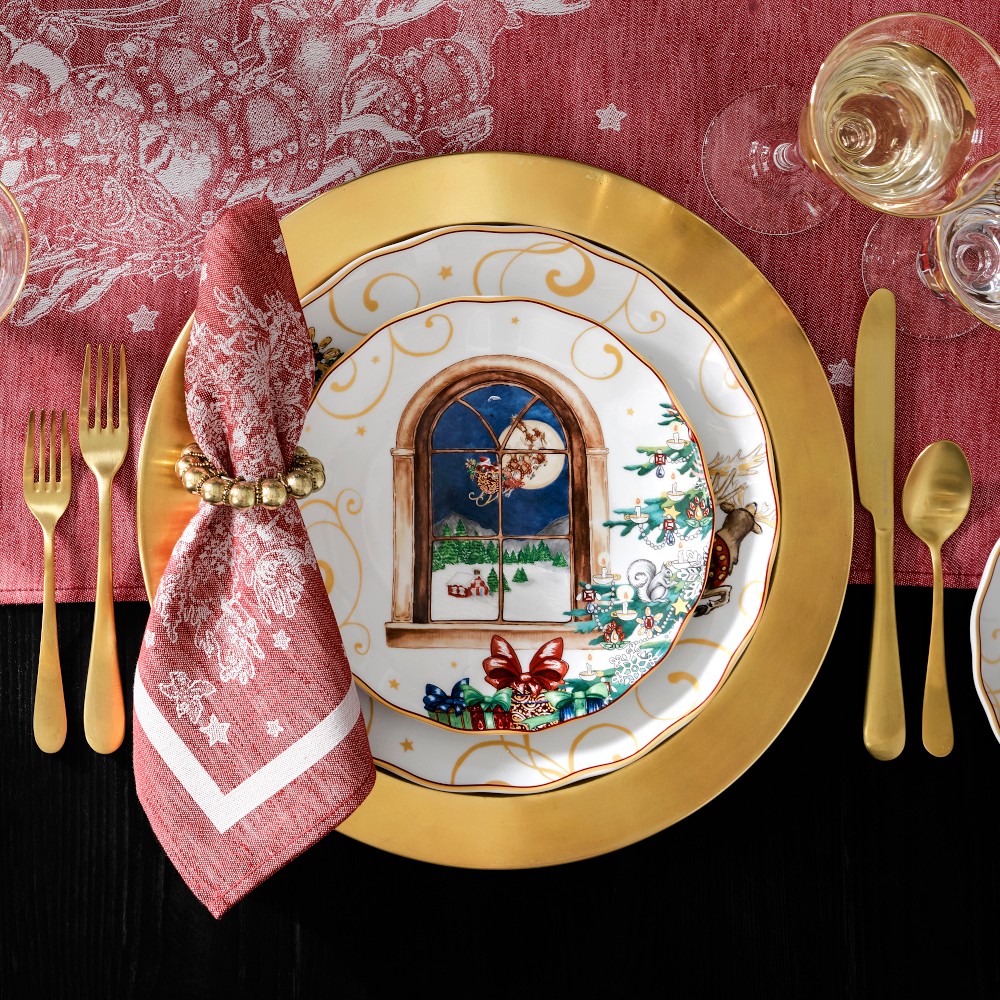 'Twas the Night Before Christmas Salad Plates