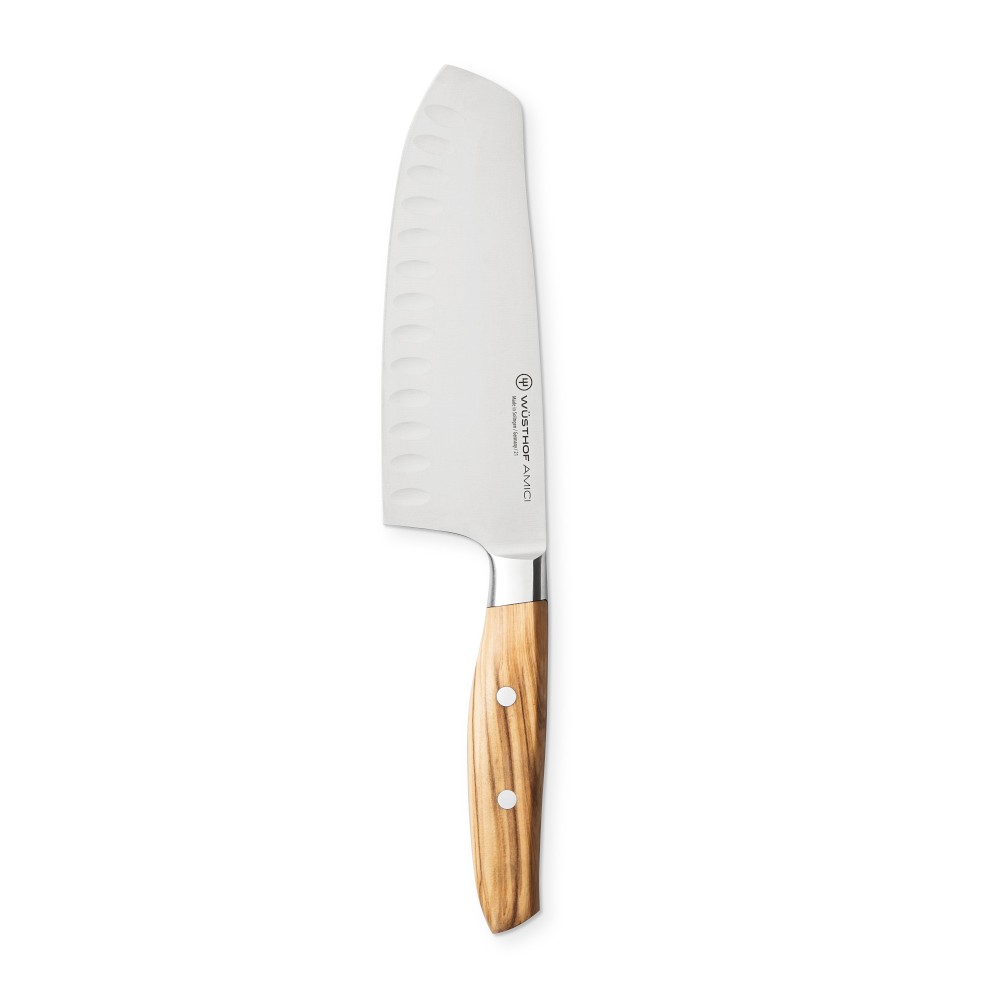 W&#252;sthof Amici Santoku Hollow-Edge Knife, 7&quot;