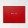 Guest Book with Red Bonded Leather