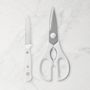 Wüsthof Gourmet White Paring Knife and Shear, Set of 2