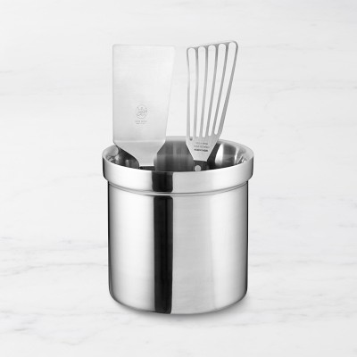 Partitioned Utensil Holder Stainless Steel