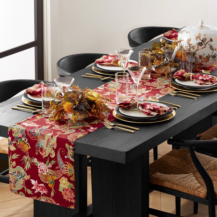 New Moon Table Runner, Red
