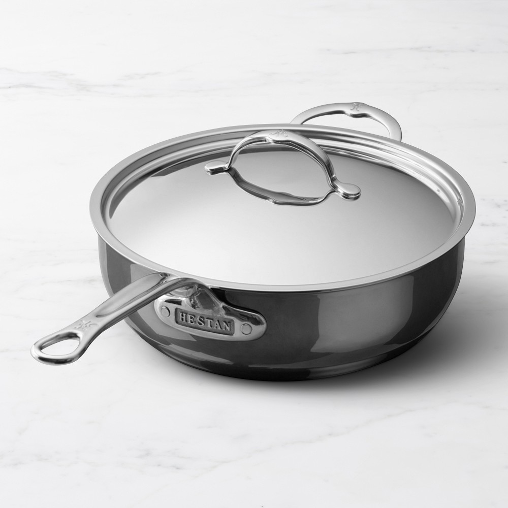 5 QT Hestan NanoBond® Titanium Stainless-Steel Essential Pan + Cleaner