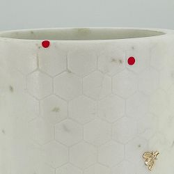 OPEN BOX: Honeycomb Marble Utensil Holder
