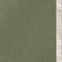 Sunbrella Performance Canvas with Samuel & Sons Fringe, Fern with Marble Fringe