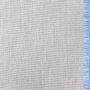 Sunbrella Performance Canvas with Samuel & Sons Fringe, Granite with Sky Fringe