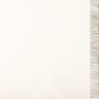 Sunbrella Performance Canvas with Samuel & Sons Fringe, White with Marble Fringe