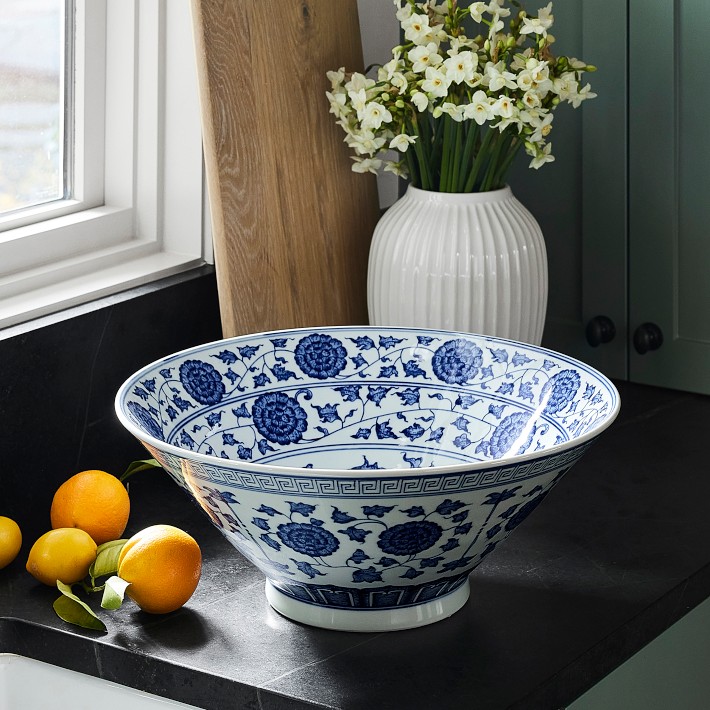 Ginger Jar Bowl, Blue and White