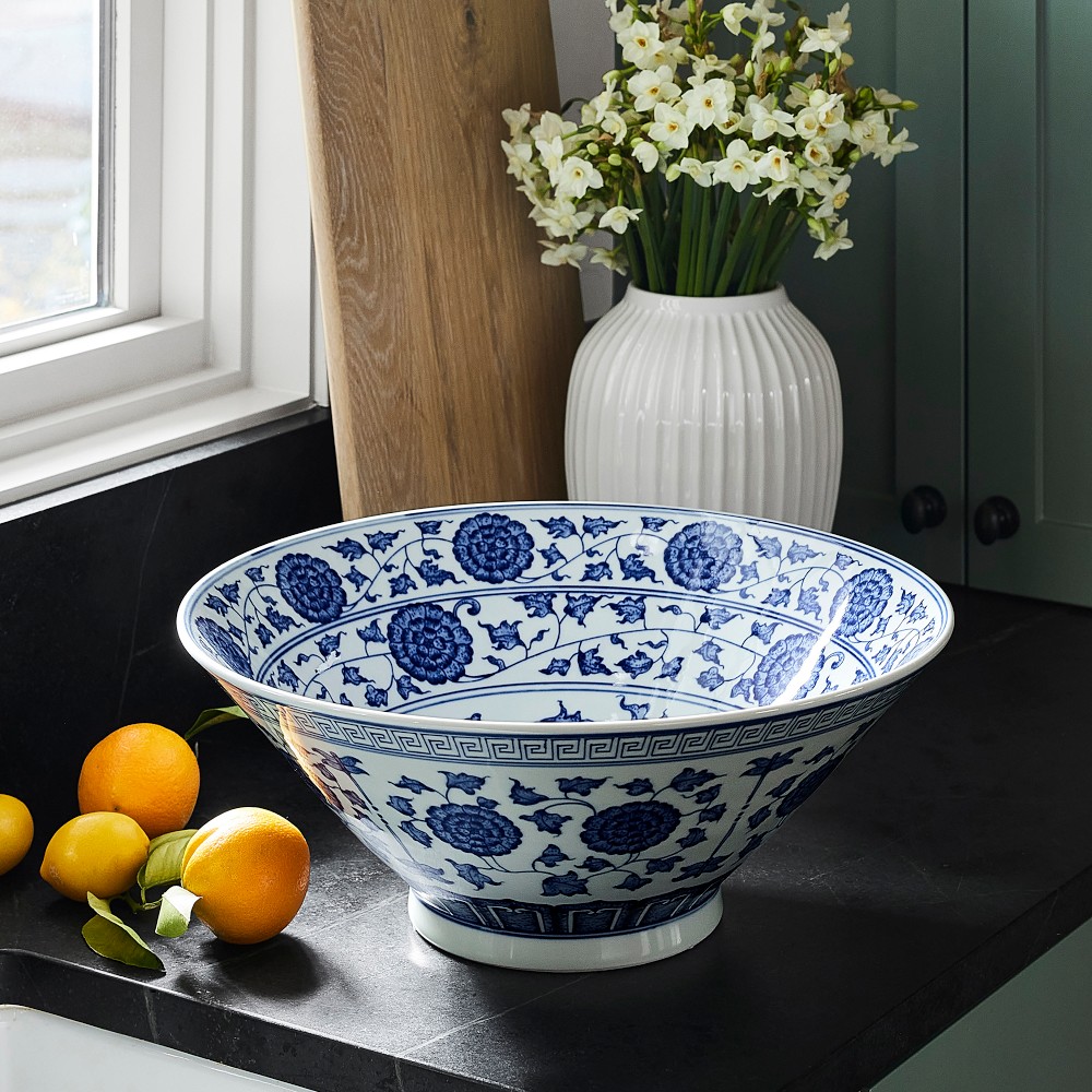Ginger Jar Bowl, Blue and White