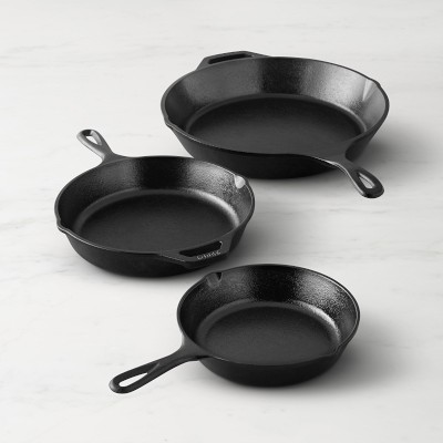 Lodge Seasoned Cast Iron Skillets, Set of 3, 8&quot;, 10&quot; &amp; 13&quot;