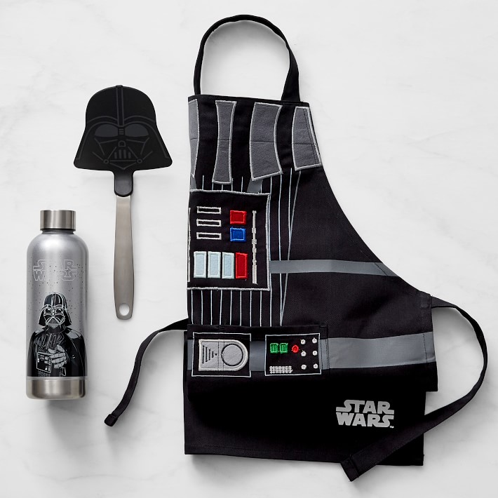 Darth Vader Kid Apron, Water Bottle & Flex Spatula Set