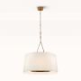Sloan Large Hanging Shade Pendant, Gilded Iron