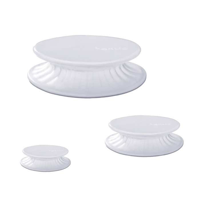 Lekue Silicone Food Coverings, Mixed Sizes, Set of 3