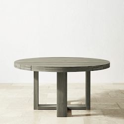 Larnaca Outdoor Grey Teak Round Dining Table (60&quot;)