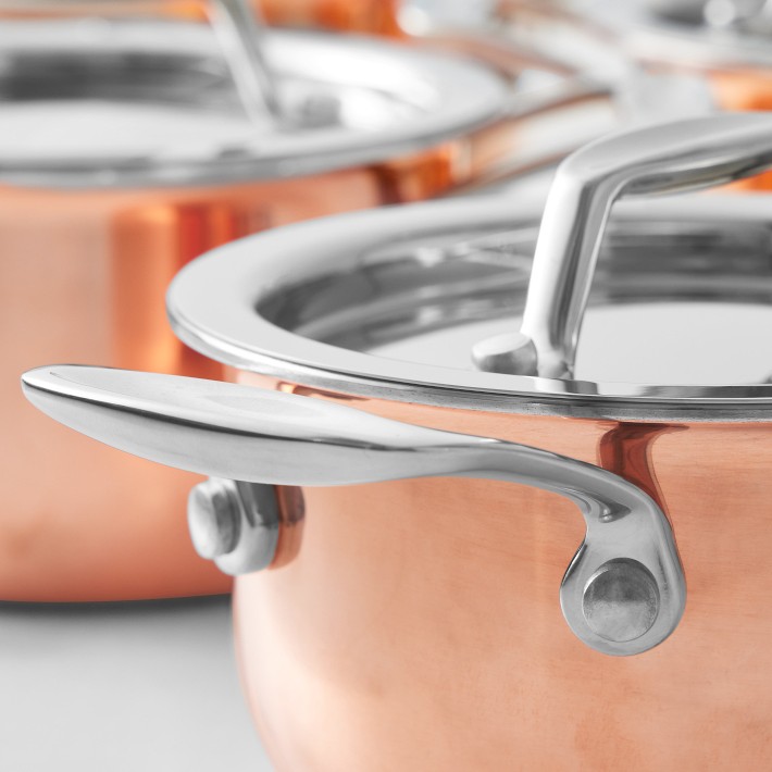 Williams Sonoma Copper Mini Cocottes - Set of 4 | Williams
