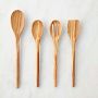 Williams Sonoma Olivewood Spoons, Set of 4
