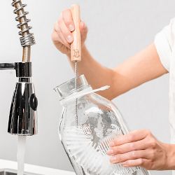 Almond Cow Milk Jug Brush