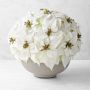 Jeff Leatham Faux Holiday White Poinsettia