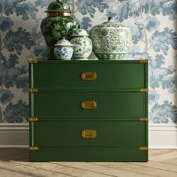 Green Ginger Jar, Floral Vine