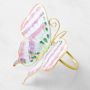 Cloisonn&#233; Butterfly Napkin Rings, Set of 4