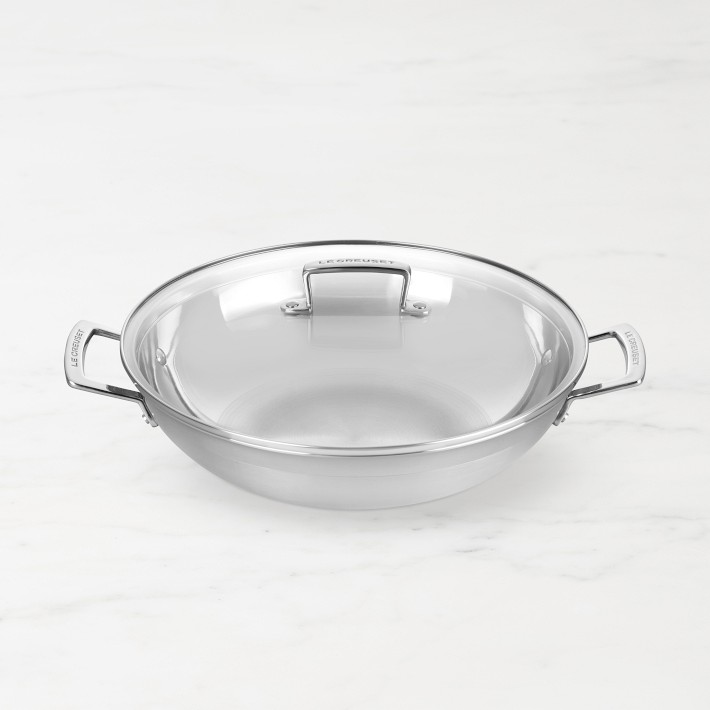 Le Creuset Classic Stainless-Steel Wok, 4 1/2-Qt.
