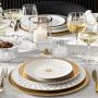 Regency Gold Dinner Plates, Set of 4