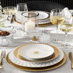 Regency Gold Appetizer Plates, Set of 4