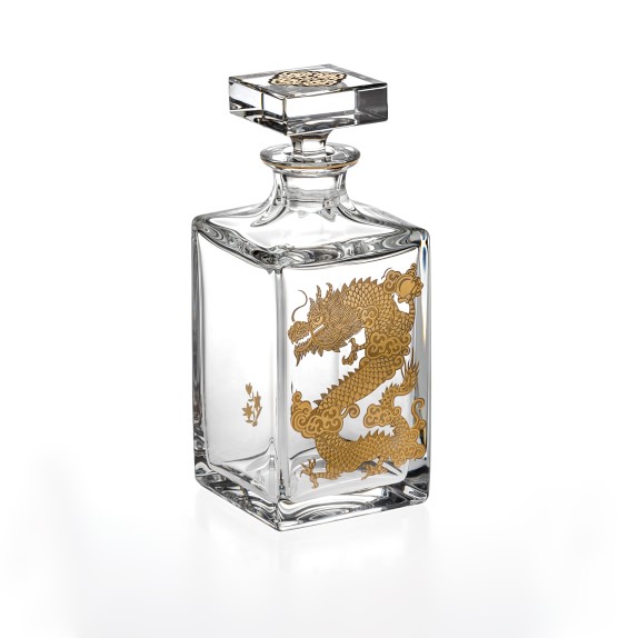 Vista Alegre Golden Crystal Lunar New Year Whiskey Decanters