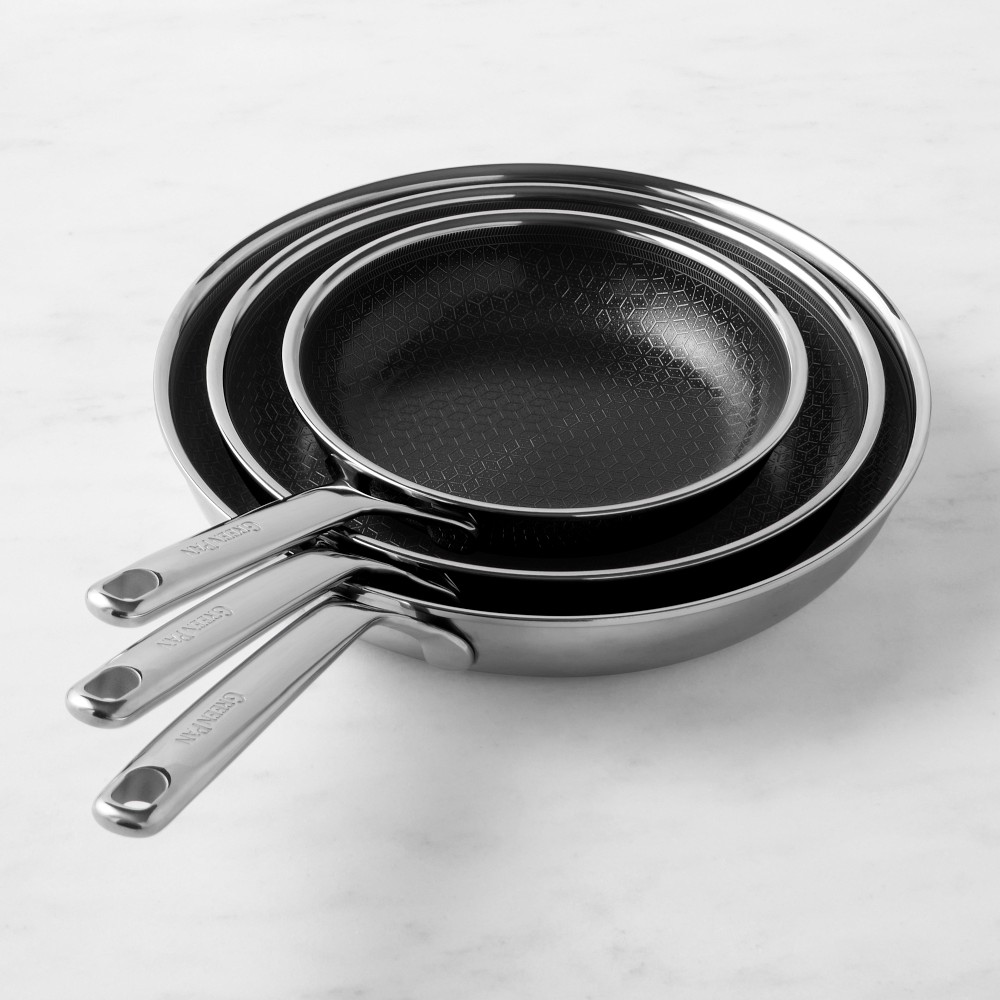 GreenPan Spectra Thermobond Ceramic Nonstick 3-Piece Fry Pan Set, 8,10,12"