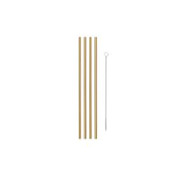 W &amp; P Metal Straws, Set of 4