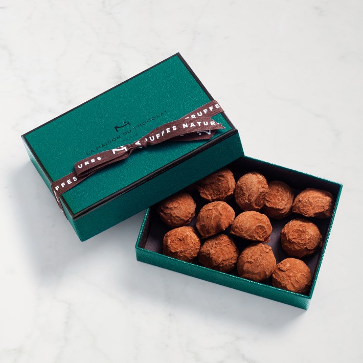 La Maison du Chocolat Dark Chocolate Truffle Gift Box, 13 Pieces